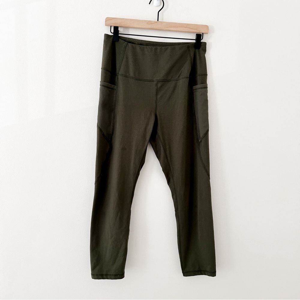 Reebok Olive Green Leggings  Athleisure Activewear